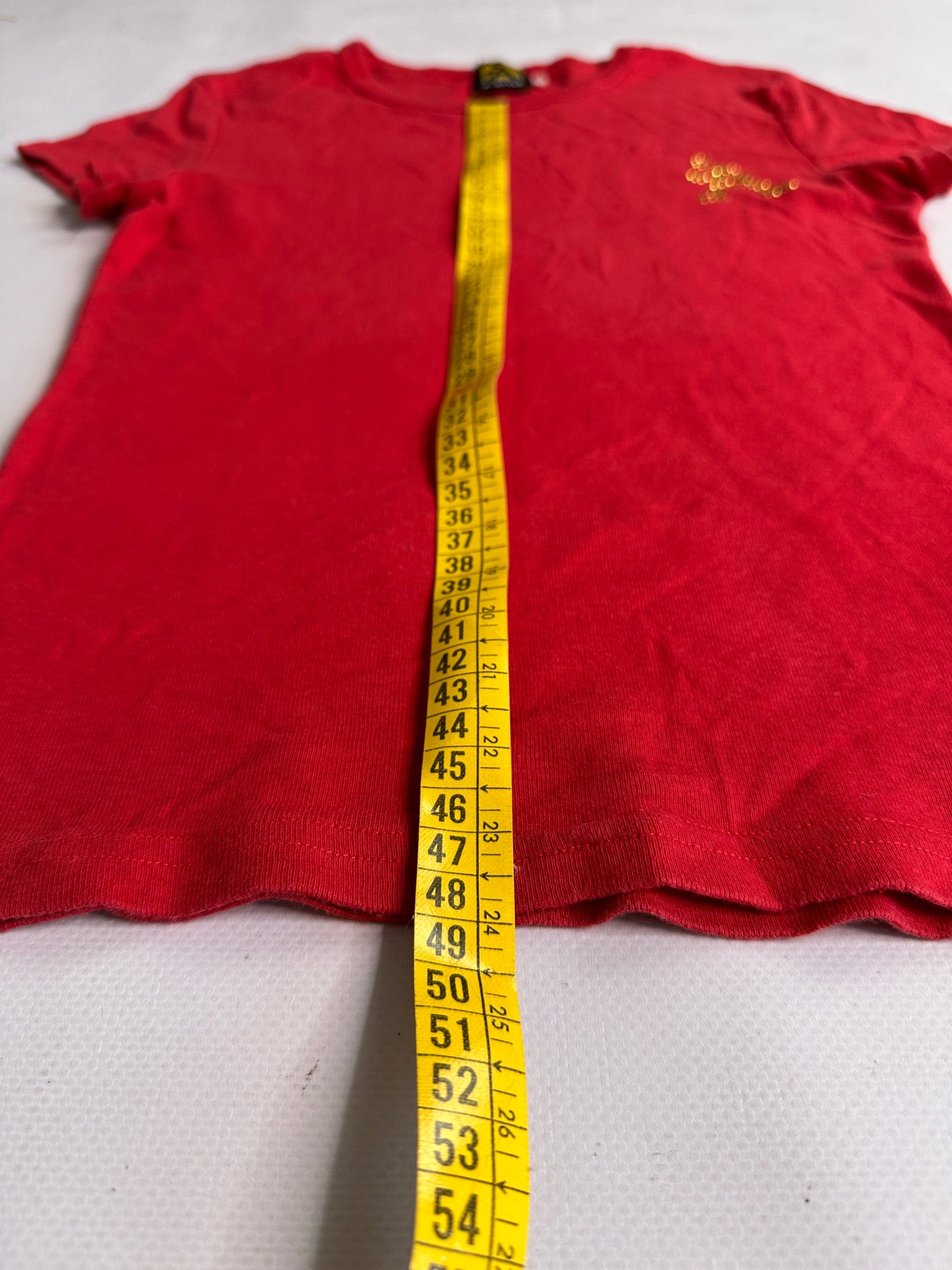 Y2K vintage red fitted baby tee