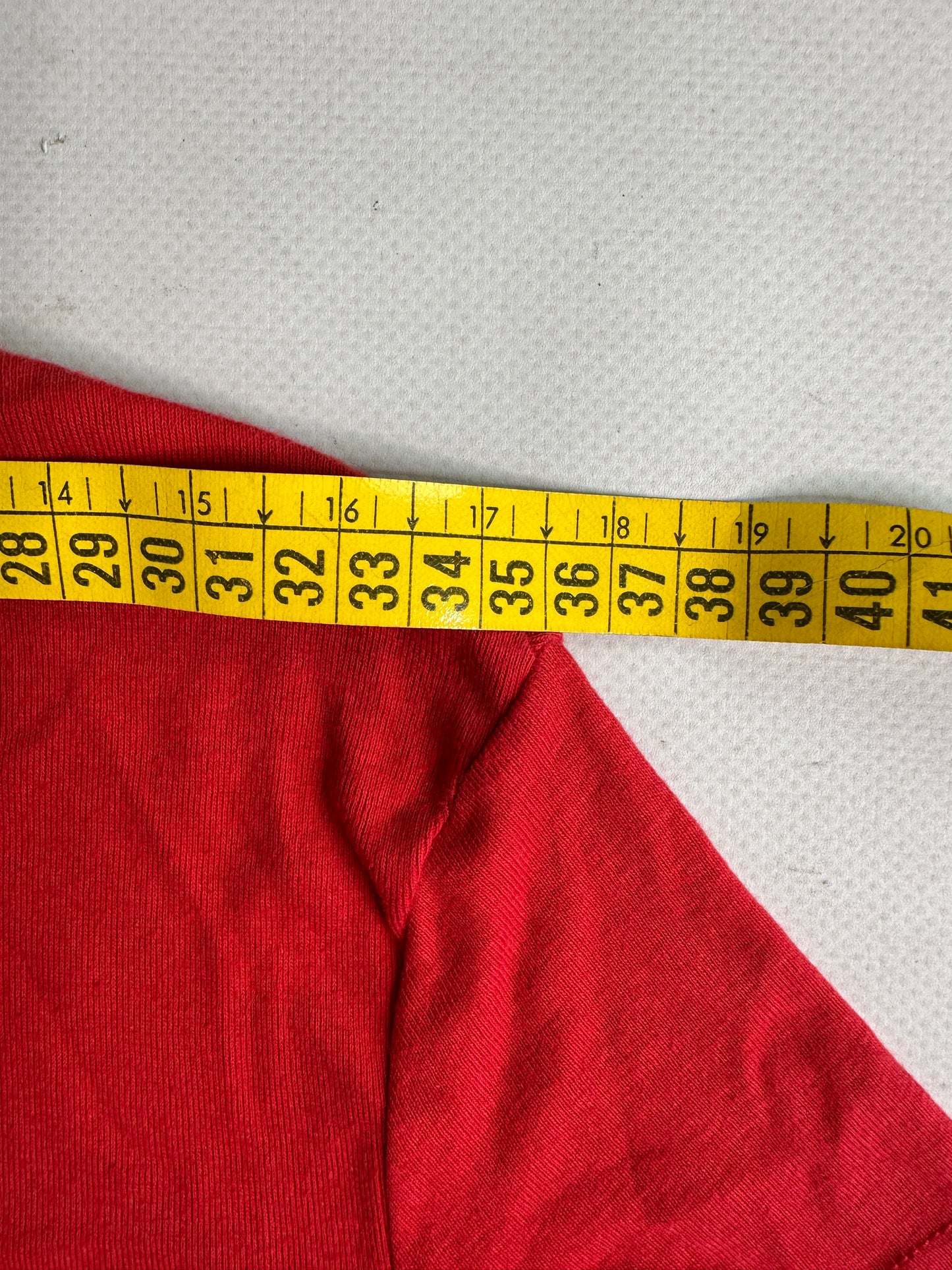Y2K vintage red fitted baby tee