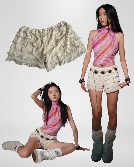 Vintage Y2K white bloomers coquette